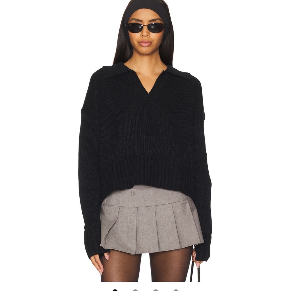 ALL THE WAYS black Knit Sweater